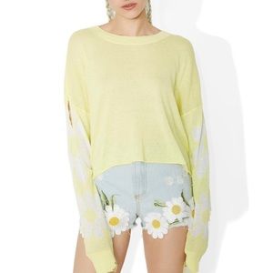 Wildfox Daisy Fields Sweater NWT